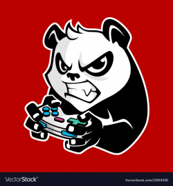 Panda playing game
