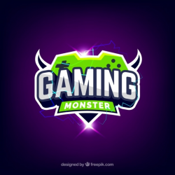 Green and purple gaming logo Free Vector - Zonic Design Download