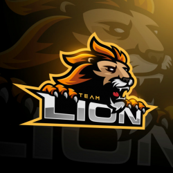 Lion head gaming logo esport Vector | Premium Download