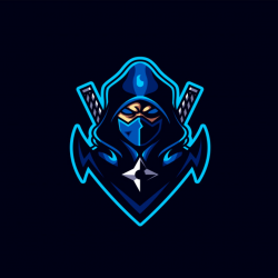 Ninja esport gaming logo Vector | Premium Download