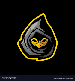 Ninja with bird mask gaming mascot or esports logo