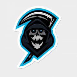 Infamous Gaming Skull Logo Sticker By InfamousGamingClan Design By Humans