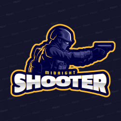 Gaming Logo Maker for an FPS Video Game Team 2449q