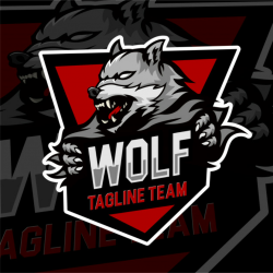 Esports gaming logo badge wolf team Vector | Premium Download