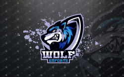 premade wolf mascot logo wolf esports logo