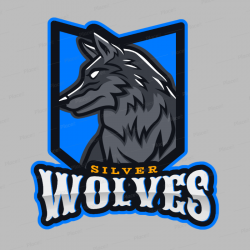Gaming Logo Maker Featuring a Silver Wolf Graphic 2680o