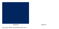 Gap Logo Color Scheme » Blue » SchemeColor.com