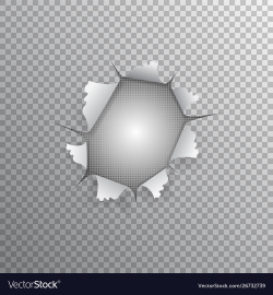 A hole in paper gap transparent background