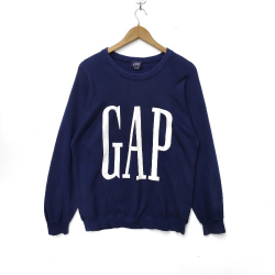 GAP Sweatshirt Sweater Crewneck Pullover Jumper Big Logo Hip Hop Swag Rap  tee Shirt 90s Sportswear Streetwear Urban
