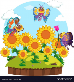 HD Flower Garden Clip Art Vector Cdr » Free Vector Art ...