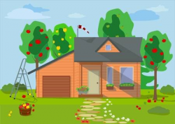Clipart house garden » Clipart Portal