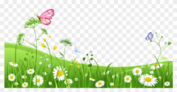 Free Png Download Grass With Butterfliespicture Png - Garden ...