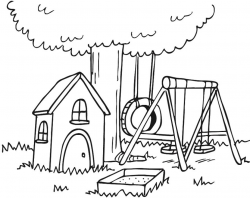 Clipart Black And White Garden