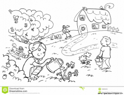 Flower Garden Clip Art Black And White | Amazing Wallpapers