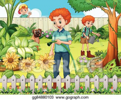 Garden clipart cartoon, Garden cartoon Transparent FREE for ...
