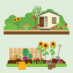 Garden clipart home garden, Garden home garden Transparent ...