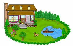 House Garden Clipart