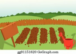 Vegetable Garden Clip Art - Royalty Free - GoGraph