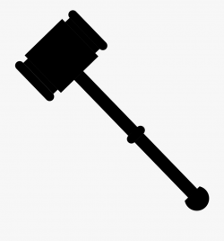 Gavel Clipart Auctioneer - Black Judge Gavel Transparent ...
