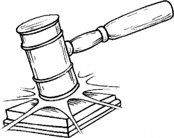 Court Hammer Drawing | Free download best Court Hammer ...
