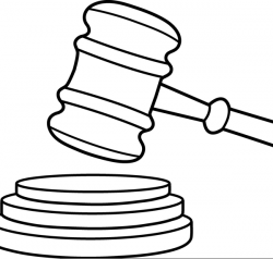 Gavel Clipart Black And White | Free Images at Clker.com ...