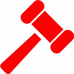 Gavel clipart red, Gavel red Transparent FREE for download ...