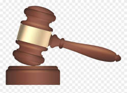 Gavel Clipart Judicial Power - Transparent Background Gavel ...