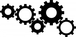 Image result for gears clipart | Clip art, Clipart black ...