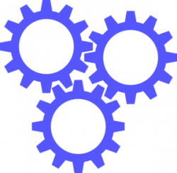 3 Blue Gears Clip Art at Clker.com - vector clip art online ...