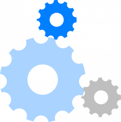 Blue Gears Clip Art at Clker.com - vector clip art online ...