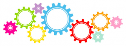 Gears Border Graphics Color - Buy this stock vector and ...