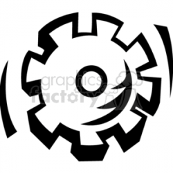 cartoon gear clipart. Royalty-free clipart # 170551