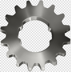 Gray steel gear part, Gear Icon Machine Illustration, Silver ...