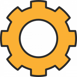 Gear Orange Cog Clip Art at Clker.com - vector clip art ...