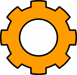 Orange Gear Clip Art at Clker.com - vector clip art online ...