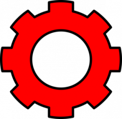 Red Gear Clip Art at Clker.com - vector clip art online ...
