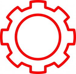 Gear clipart red, Gear red Transparent FREE for download on ...