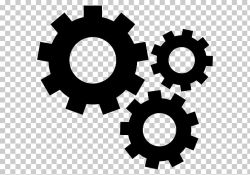 Gear Computer Icons , mechanical gear, three black gears ...