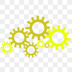 Yellow Gear Png, Vector, PSD, and Clipart With Transparent ...