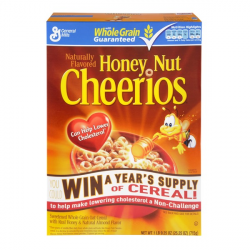 Cheerios General Mills Honey Nut Cheerios Cereal (25.25 oz ...