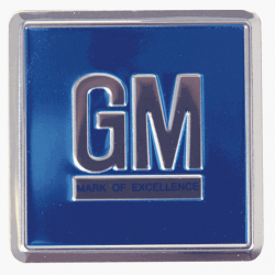 1968 - 1972 Nova GM Mark of Excellence, Door Decal, Blue