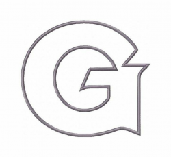 Georgetown University 2 Logo Digital Applique by ...