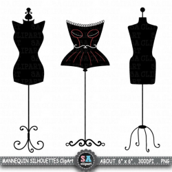 Mannequin Silhouette ClipArt \