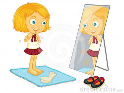 Girl getting dressed clipart - WikiClipArt