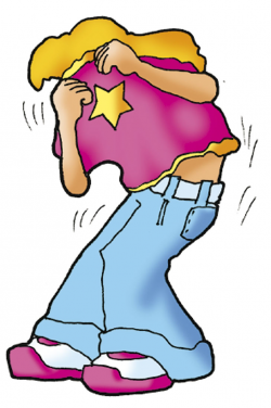 Girl Getting Dressed Cartoon N5 free image