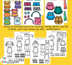 Printable Paper Dolls For Spring, Summer, Winter and Fall ...