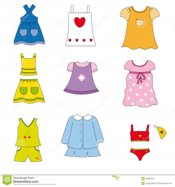 Spring Season Clothes Clipart
