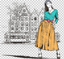 Street Fashion Girl Illustration PNG, Clipart, Cartoon ...