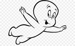 Casper The Friendly Ghost PNG Ghost Coloring Book Clipart ...