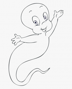 Ghost Casper Very Happy Coloring Pages - Casper The Ghost ...